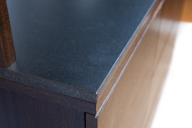 Granite glass and Mahogany sideboard