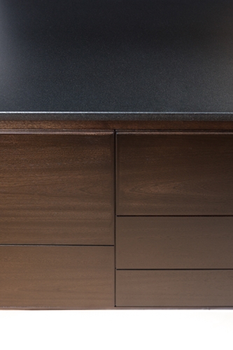 Granite glass and Mahogany sideboard