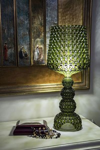 Smallmini -kabuki -kartell -table -lamp -in -transparent -technopolymer -in -green -colour